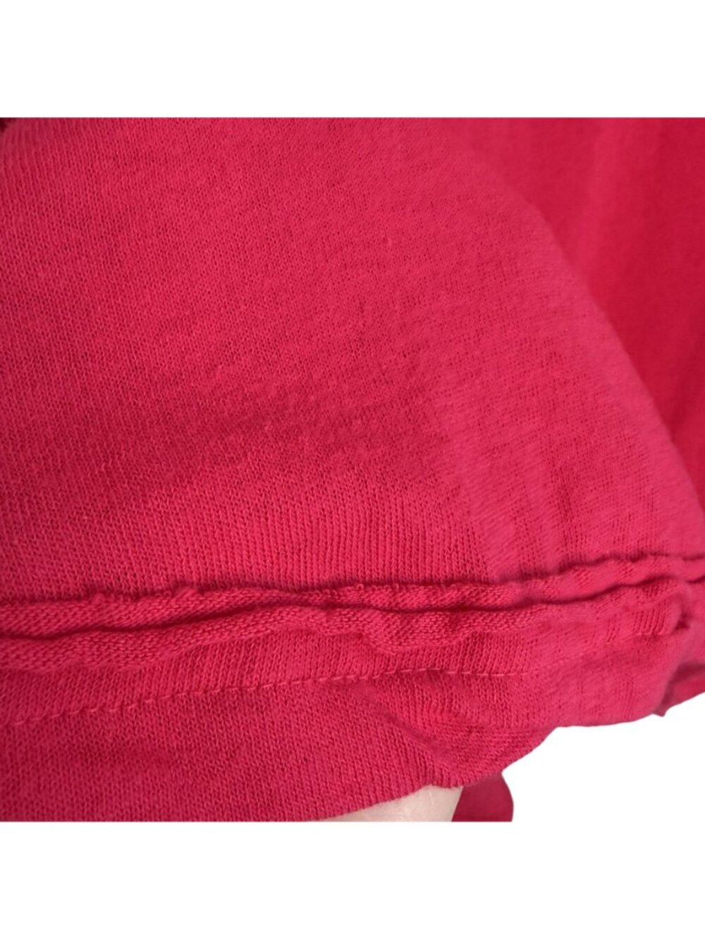 FP Beach Oversized Fuchsia 1/2 Sleeve Tunic Cover-Up, M - Picture 5 of 9